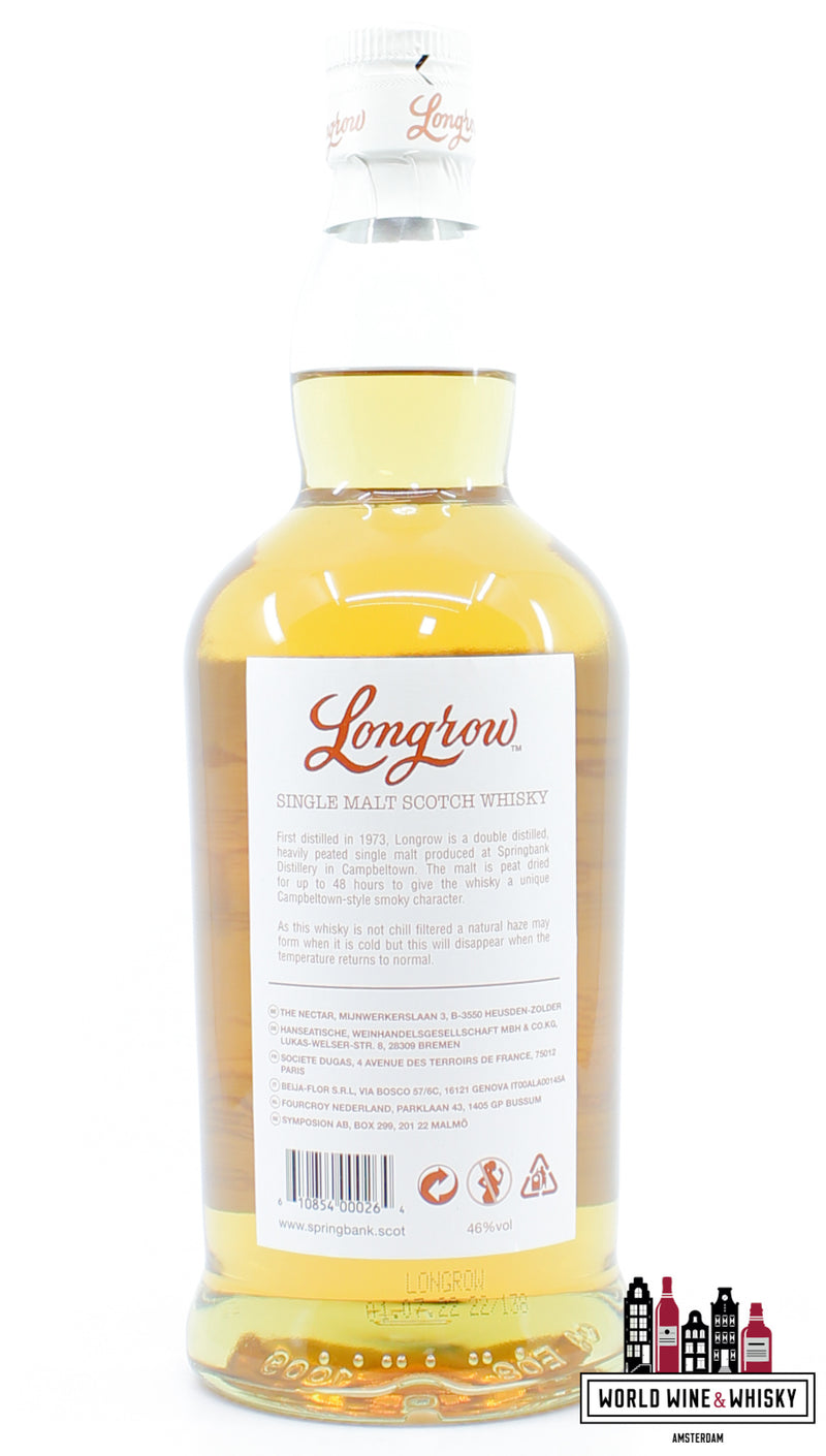 LongLongrow - Peated Campbeltown Single Malt Scotch Whisky (Springbank) 46%rij 2021 - Peated Campbeltown Single Malt Scotch Whisky (Springbank) 46%
