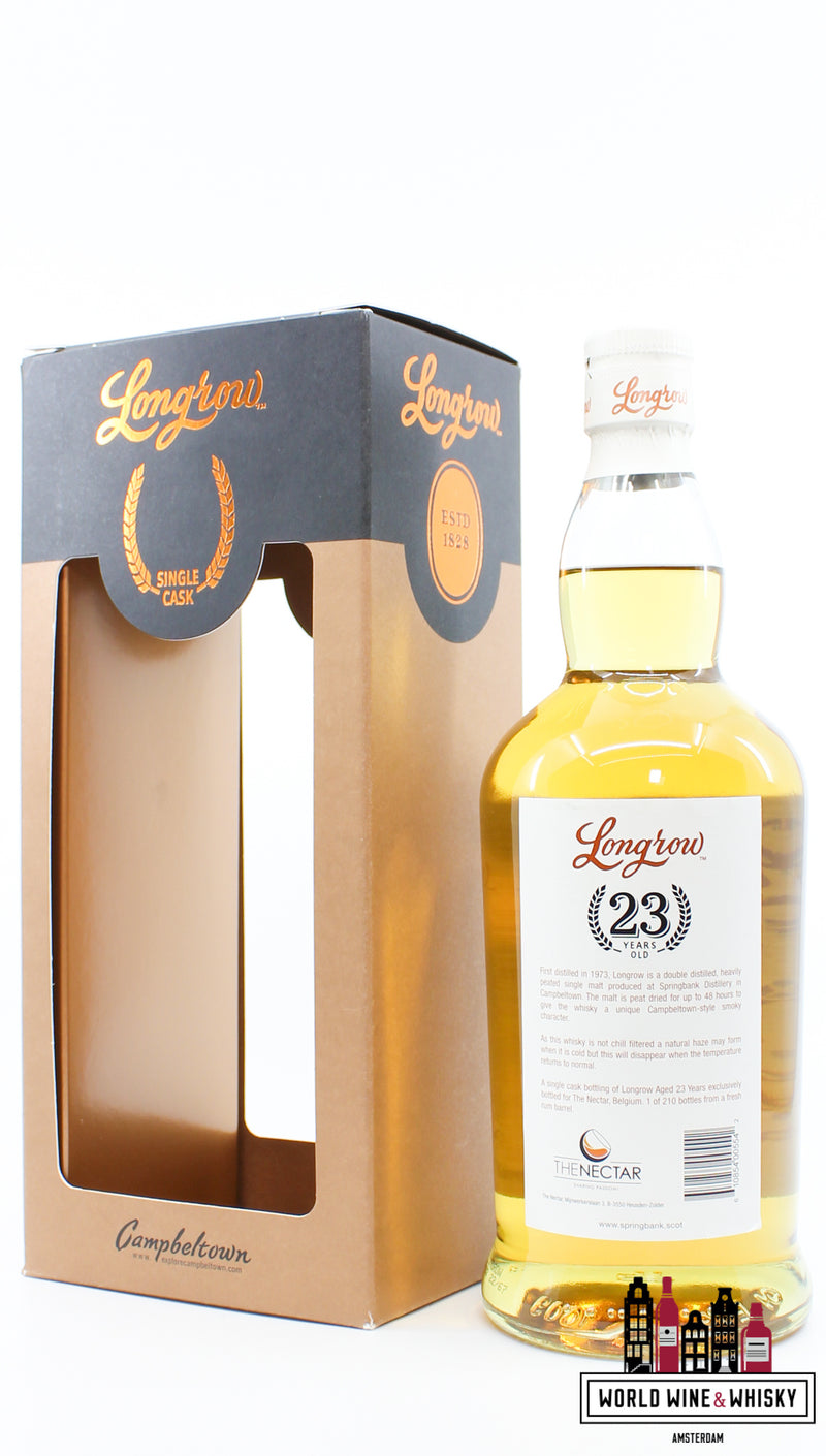 Longrow 23 Years Old 2022 - Single Cask - Limited Edition - The Nectar, België (Springbank) 43,4% (1 van 210)