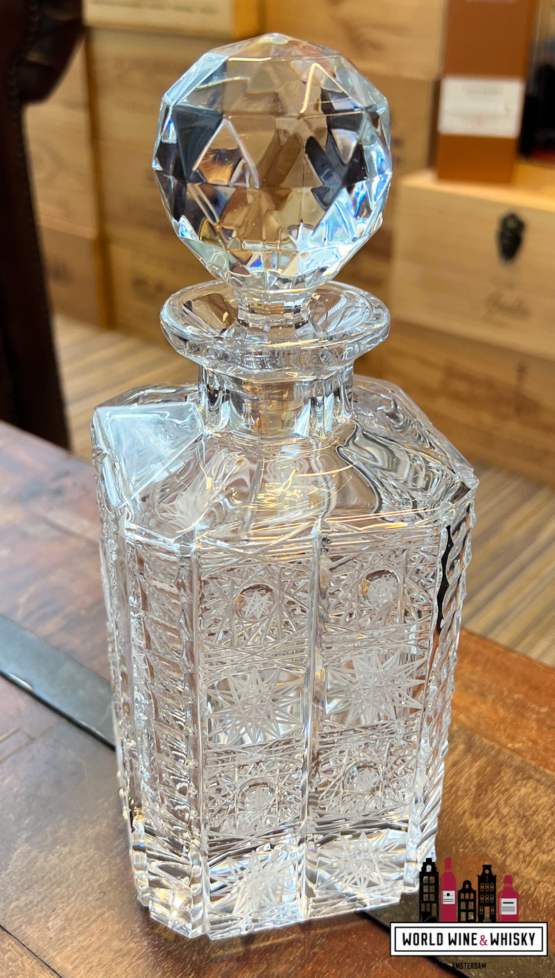 Luxe kristallen whiskykaraf incl. stop (handgemaakt en handgeslepen)