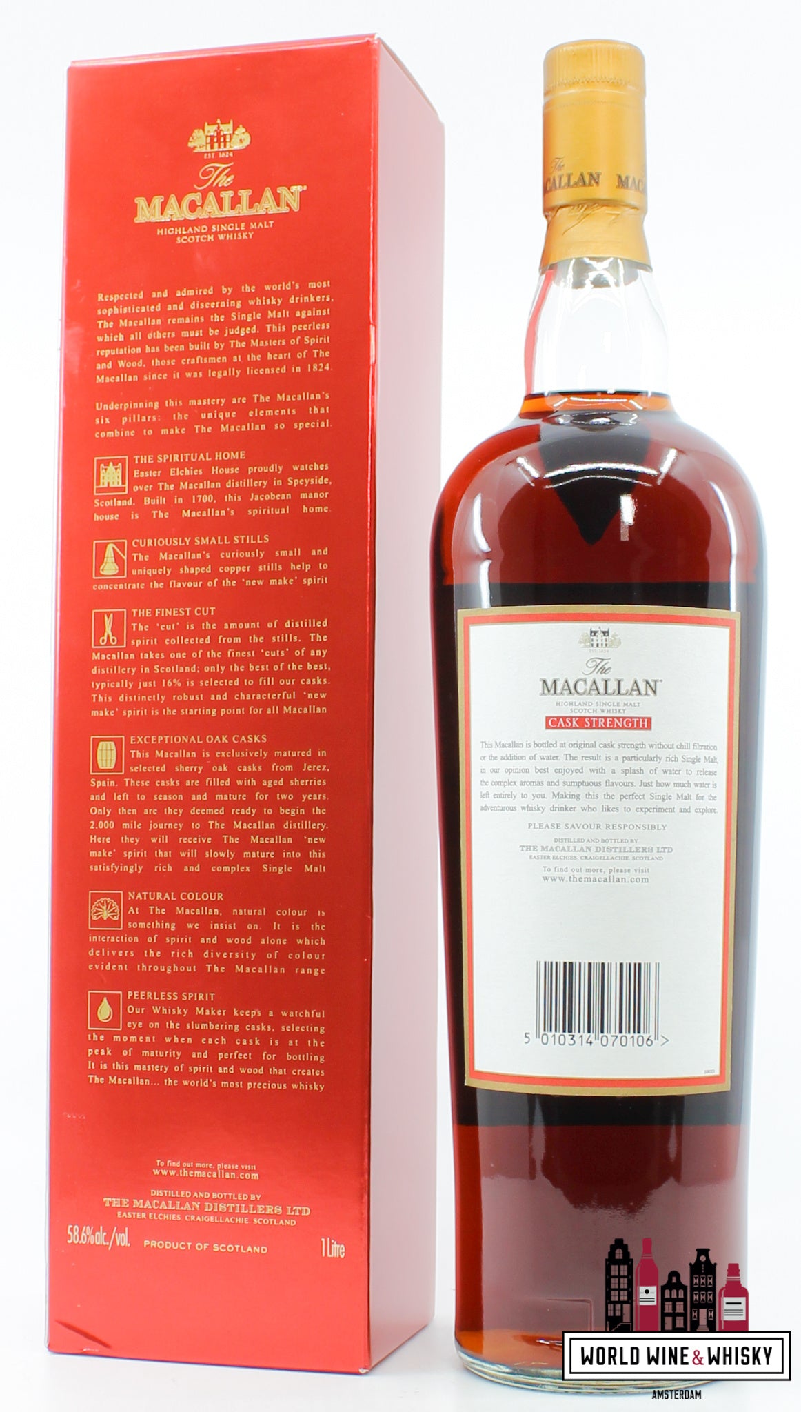 Macallan 10 jaar oud - Vatsterkte 58,6% (1 liter)
