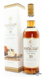 Macallan 10 jaar oud - Sherry eikenhouten vaten uit Jerez 40% (botteling uit de jaren 90)