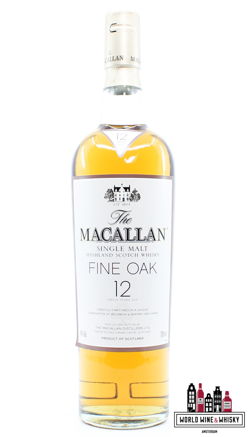 Macallan 12 jaar oud - Fijn eikenhout 40%