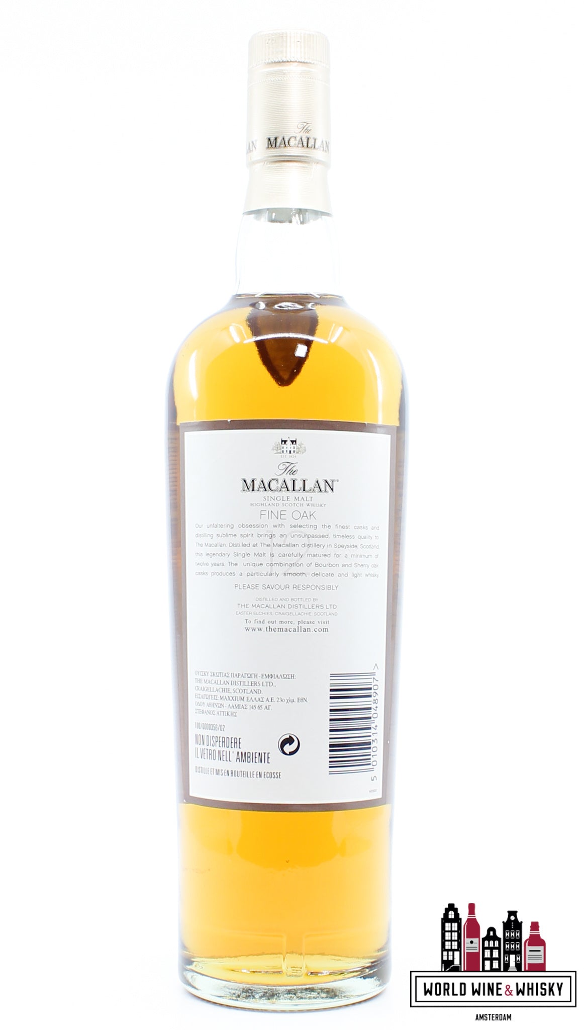 Macallan 12 jaar oud - Fijn eikenhout 40%