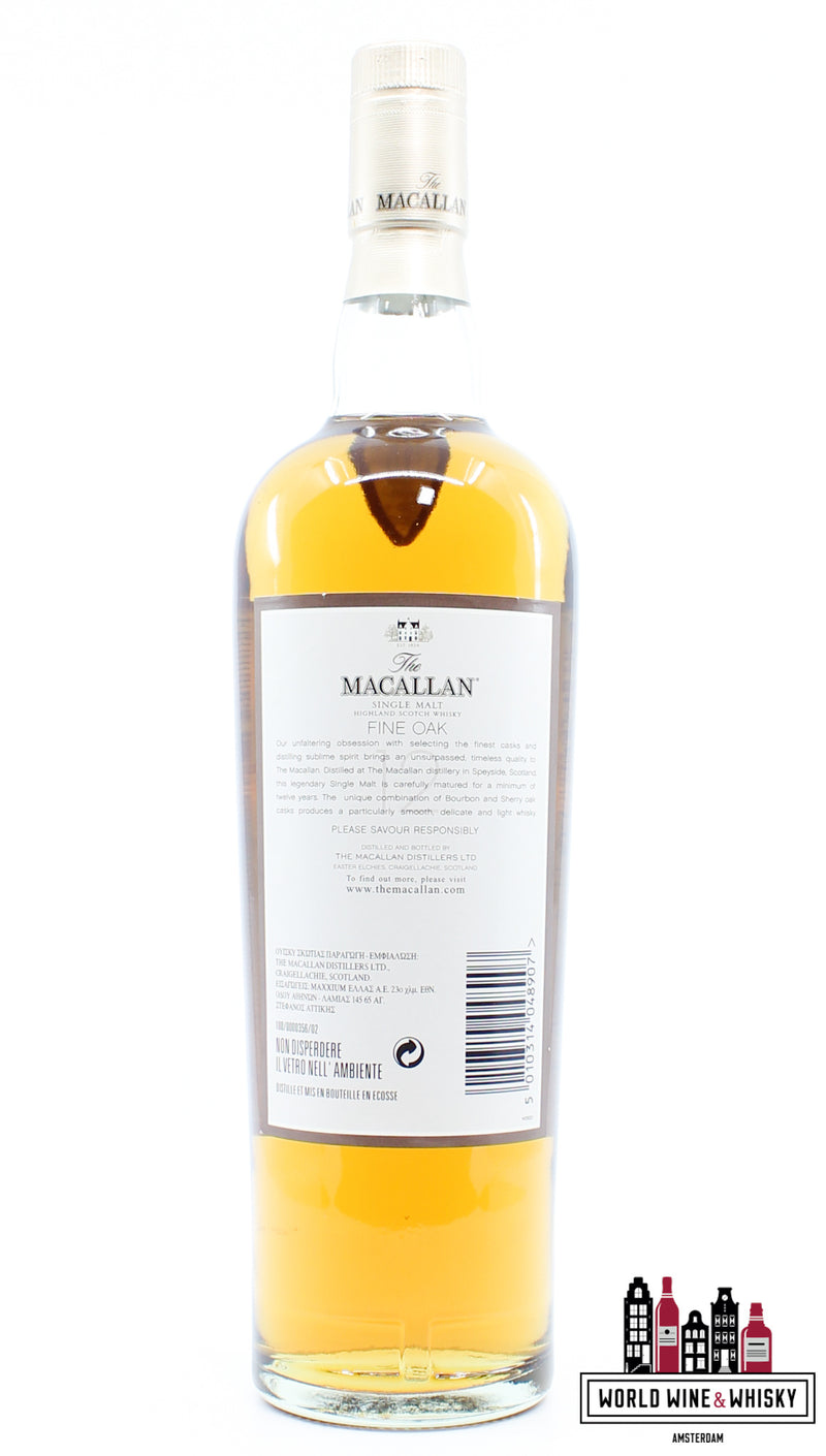 Macallan 12 jaar oud - Fijn eikenhout 40%