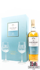 Macallan 15 jaar oud - Fine Oak - Triple Cask Matured 43% (geschenkset uit Taiwan)