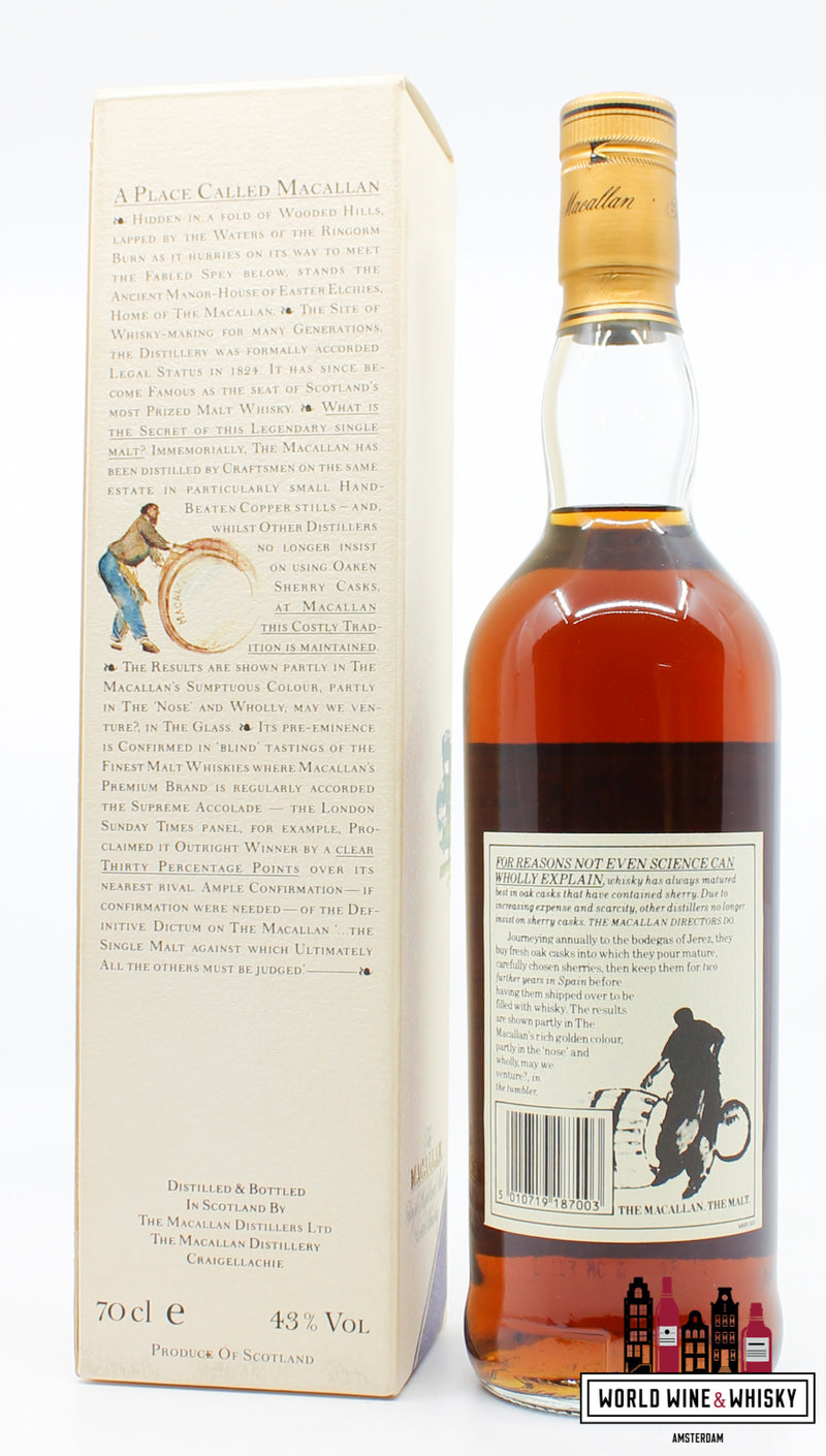 Macallan 18 jaar oud 1973 1991 Sherry Wood 43%