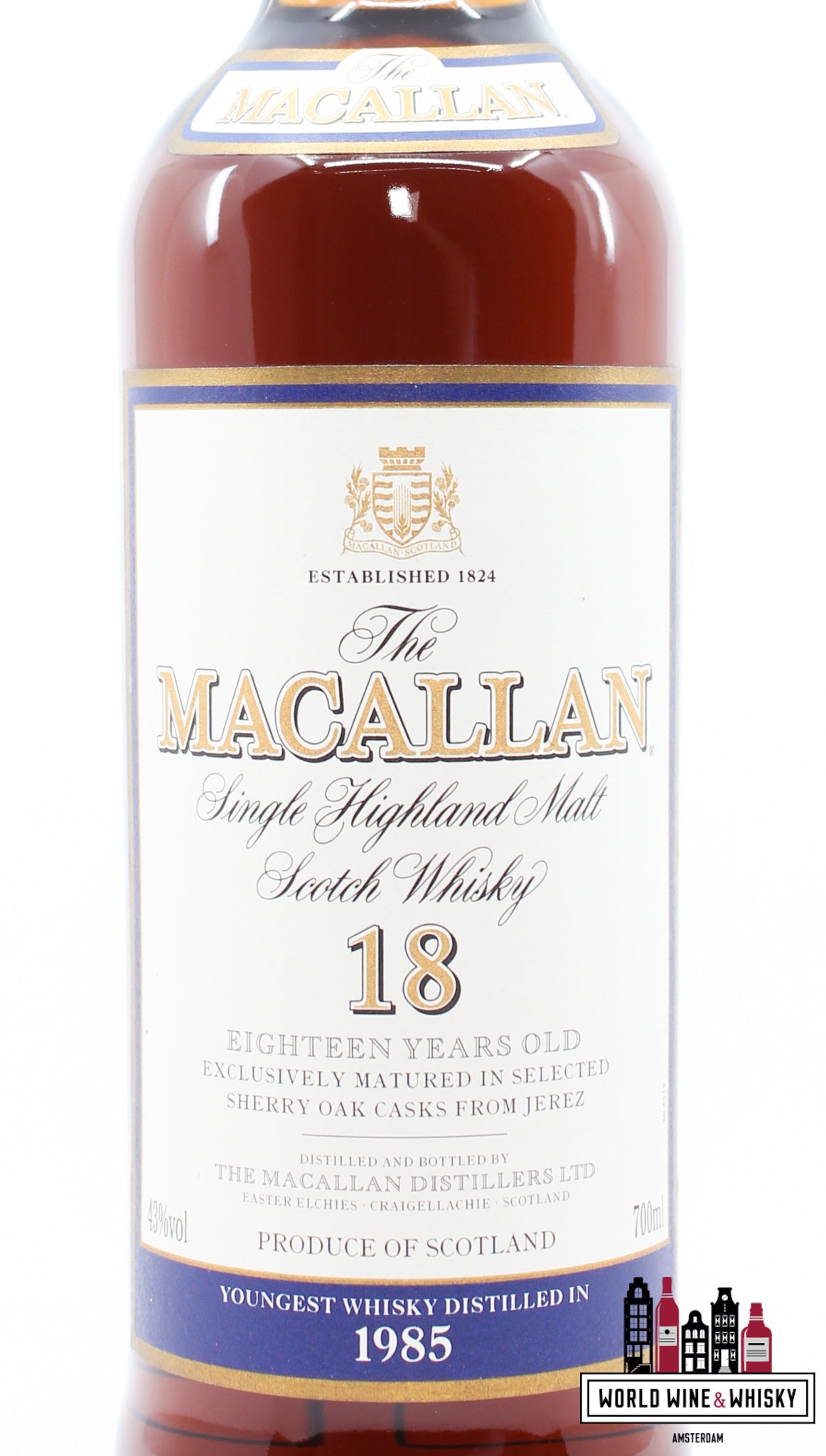 The Macallan 18 Years Old 1985 Sherry Oak Casks 43% (without