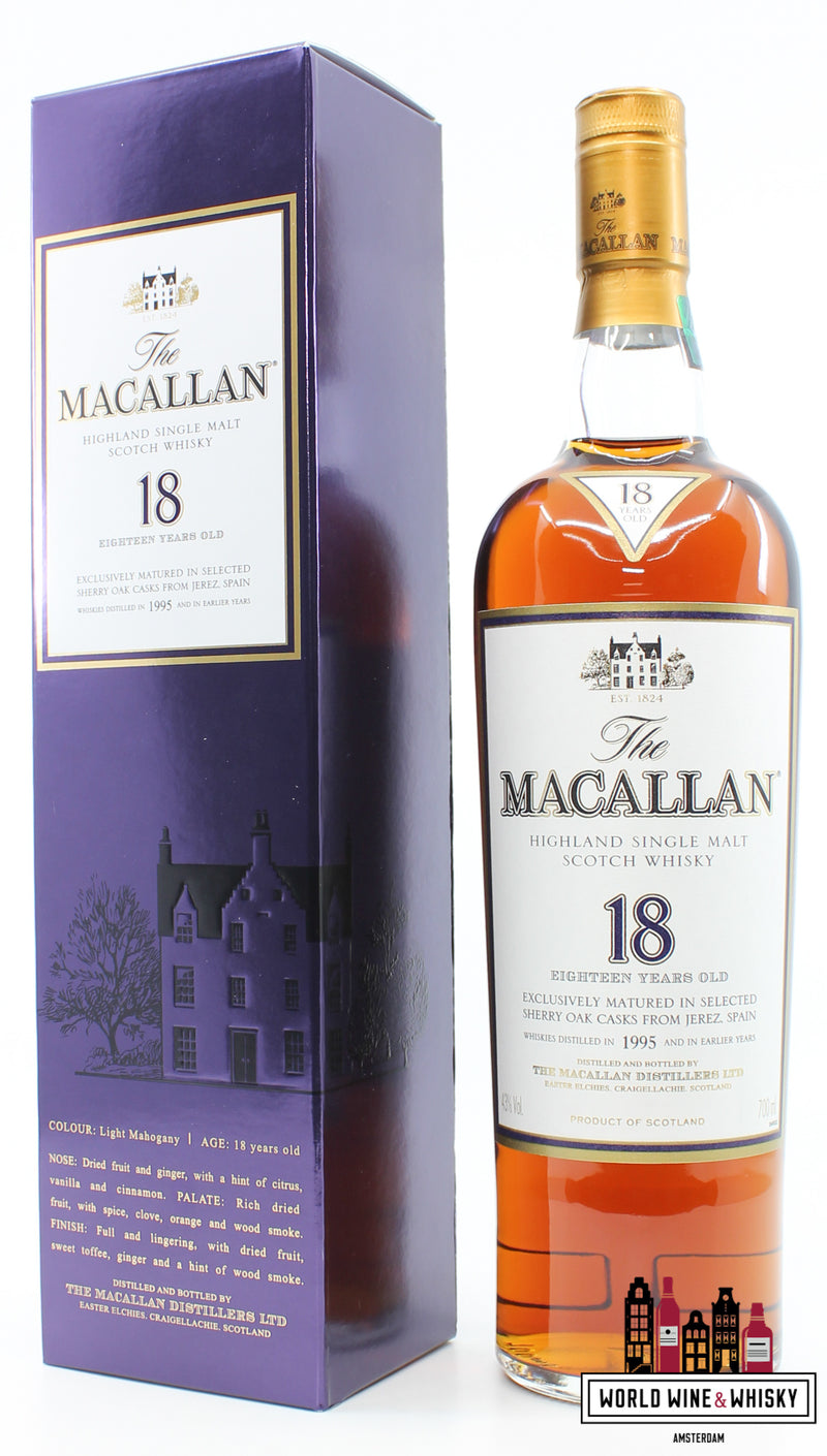 Macallan 18 jaar oud 1995 2013 Sherry eiken vaten 43%
