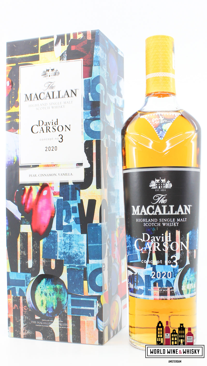 Macallan 2020 Concept Nummer 3 - David Carson 40,8% - Alleen voor Travel Retail Release