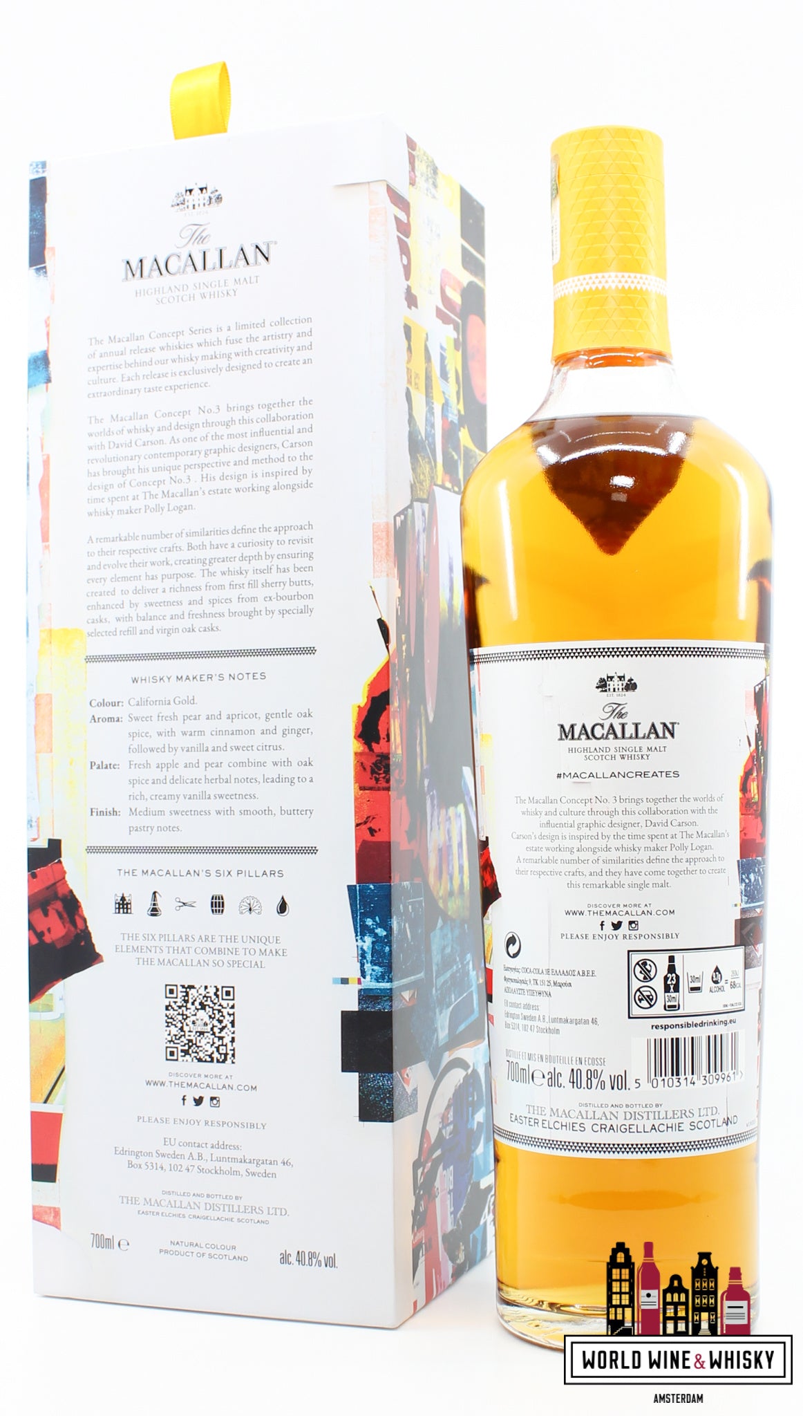 Macallan 2020 Concept Nummer 3 - David Carson 40,8% - Alleen voor Travel Retail Release