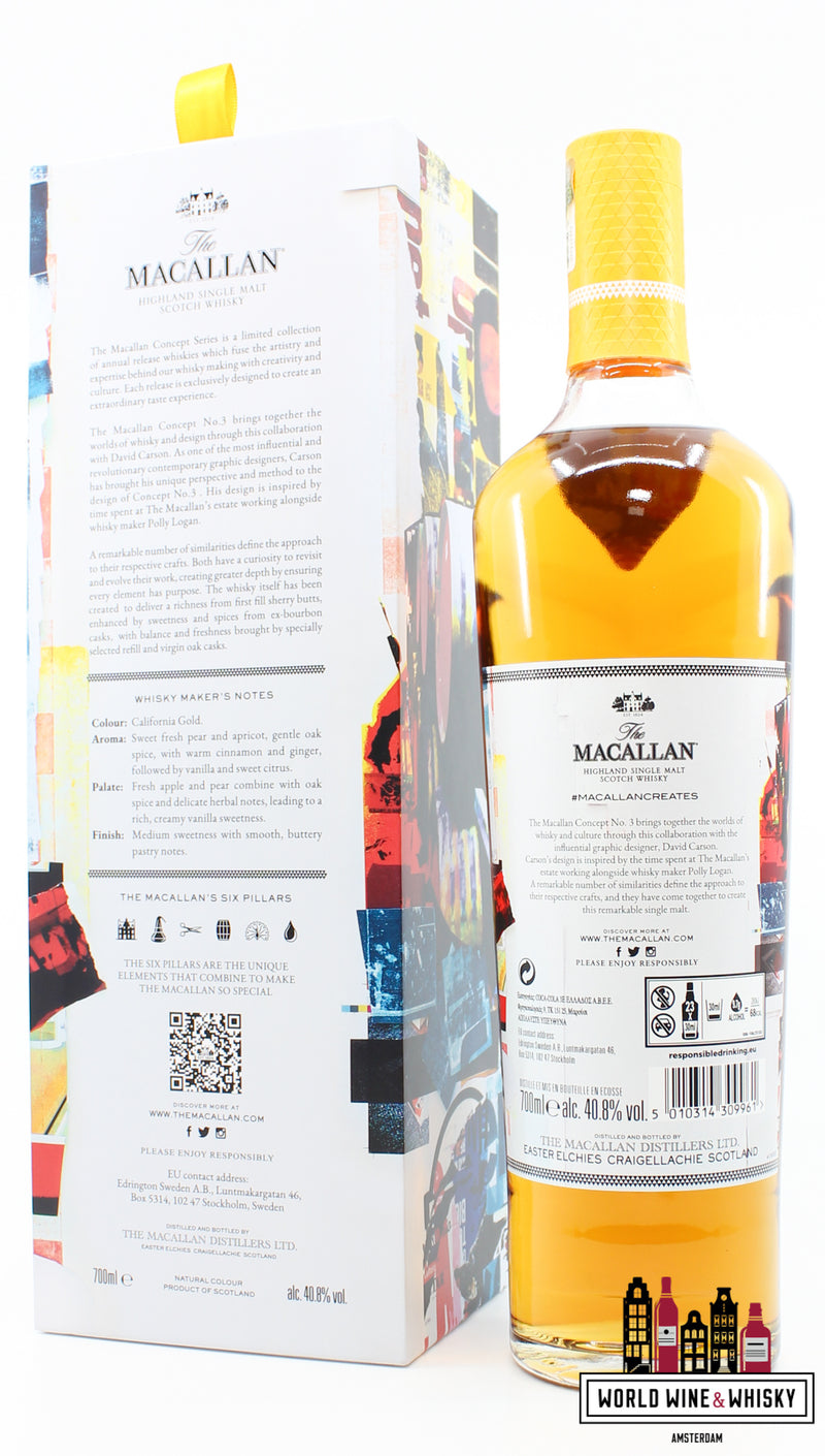 Macallan 2020 Concept Nummer 3 - David Carson 40,8% - Alleen voor Travel Retail Release