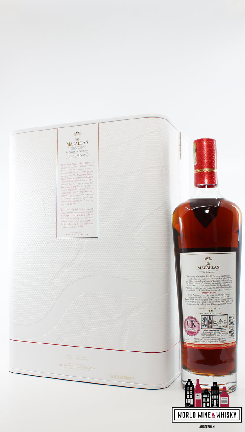 Macallan 2020 - Distill Your World - Londen Release - Limited Edition 57,5% (1 van 2000)
