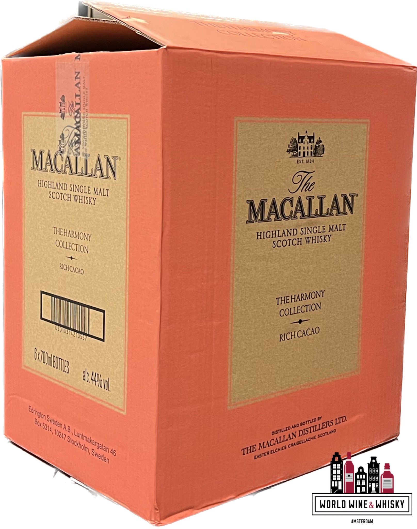 Macallan 2021 - The Harmony Collection - Rich Cacao 44% (originele 6 flessen OCC)