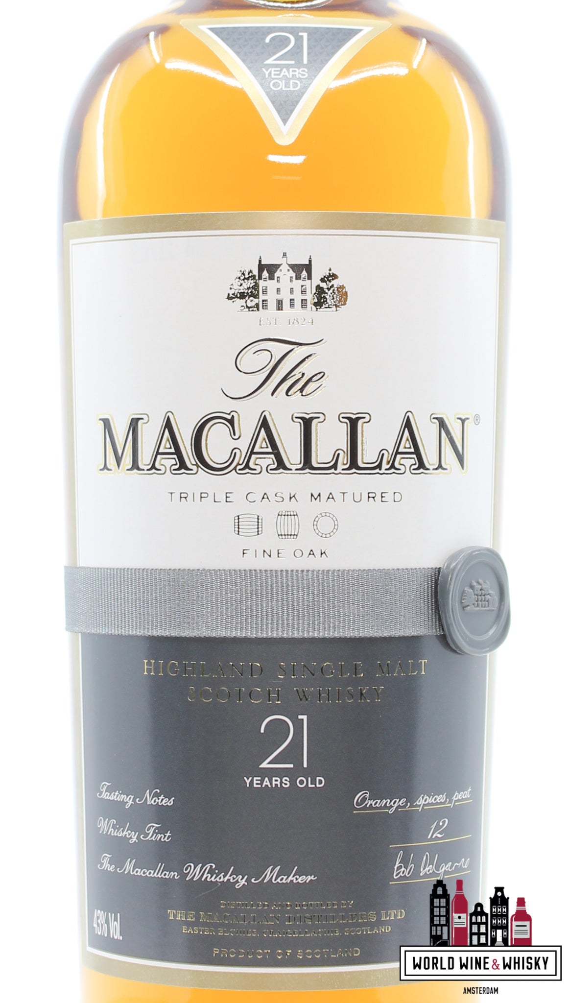 Macallan 21 Years Old 2011 - Fine Oak Triple Cask Matured 43% (In luxe houten kist)