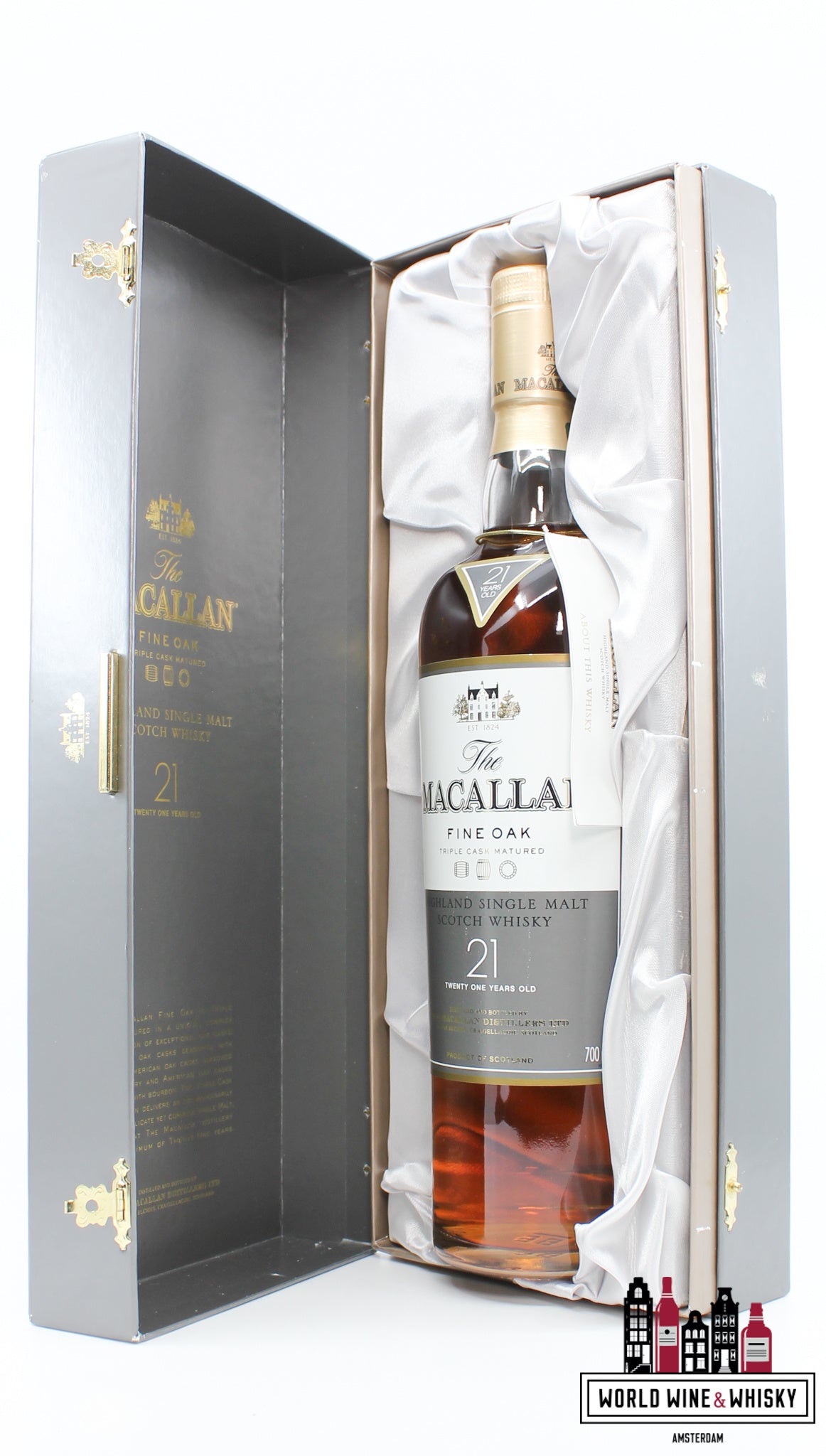 Macallan 21 Years Old - Fine Oak Triple Cask Matured 43% (in luxe kist)