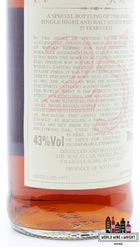 Macallan 25 Years Old 1975 2000 - The Anniversary Malt 43% 700ml (in OWC)