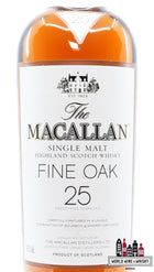 Macallan 25 jaar oud 2004 - Fijn eikenhout 43%