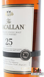 Macallan 25 Years Old 2020 Release - Sherry Oak Casks uit Jerez 43%