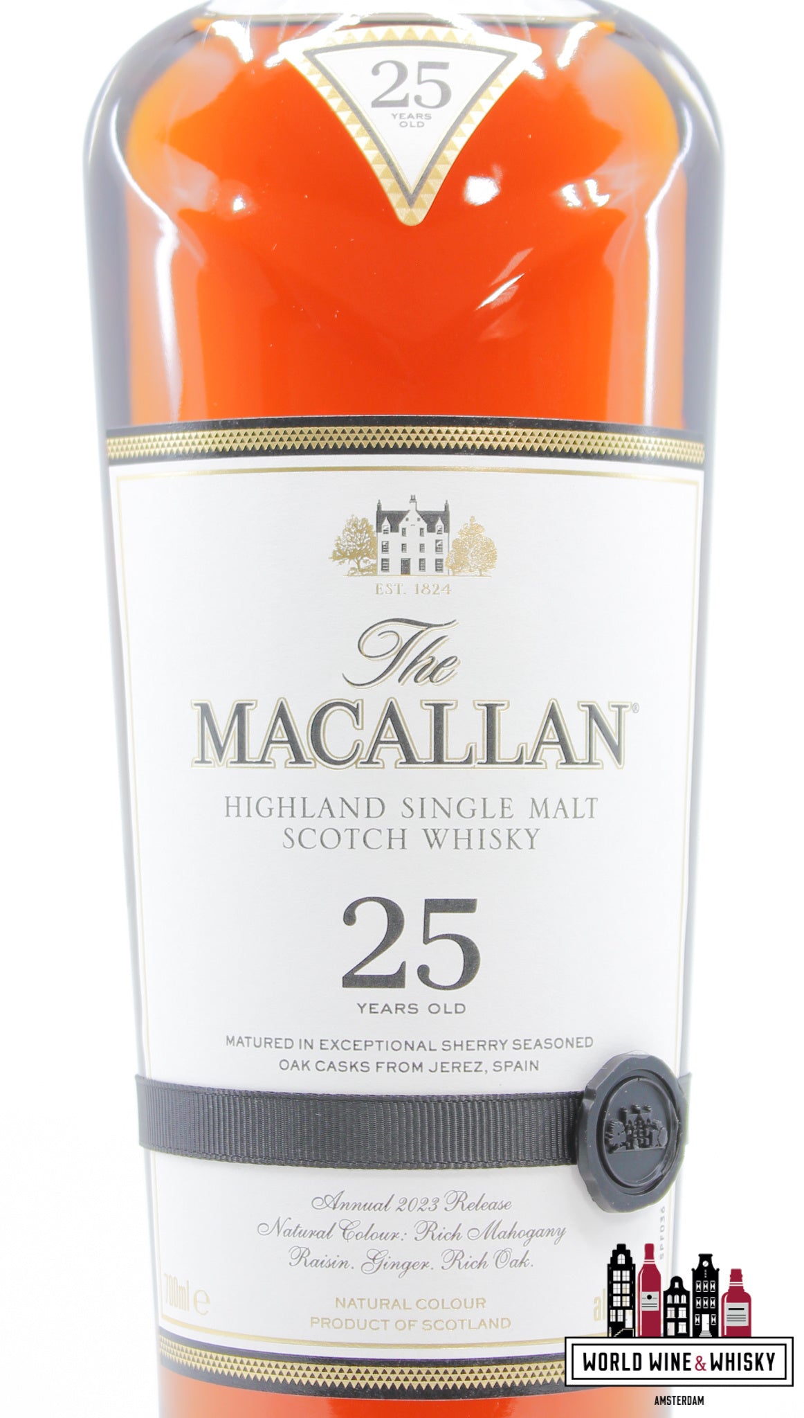 Macallan 25 jaar oud - Sherry Oak Casks - Jaarlijkse release 2023 43%