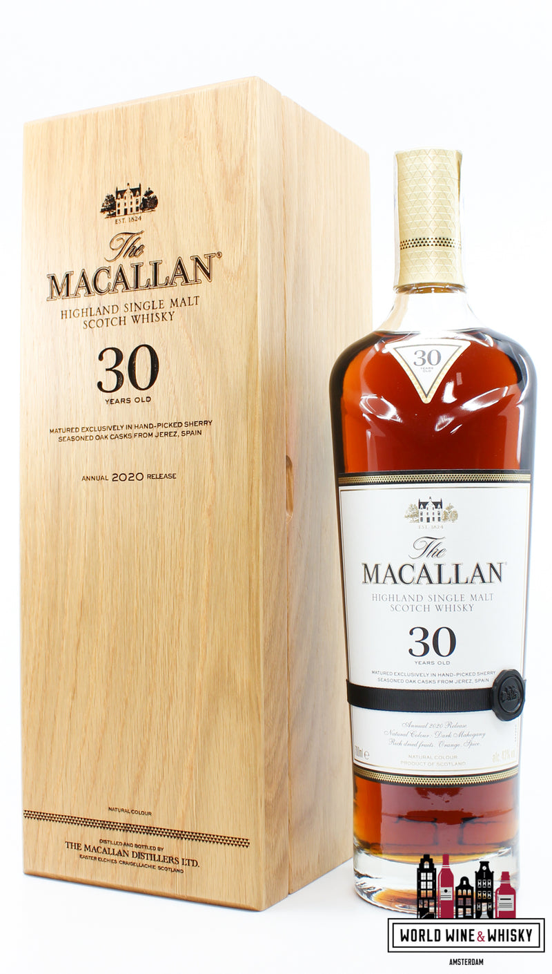 Macallan 30 Years Old - Sherry Casks - Jaarlijkse release 2020 43%
