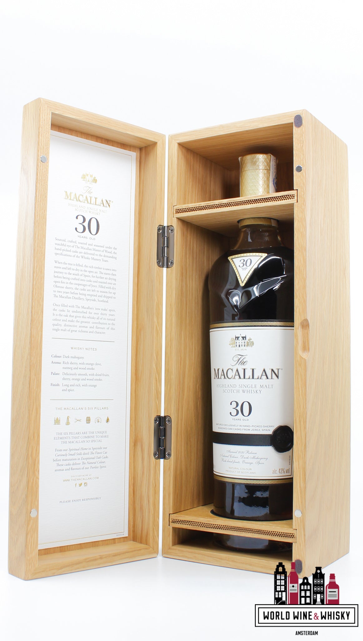 Macallan 30 Years Old - Sherry Casks - Jaarlijkse release 2020 43%