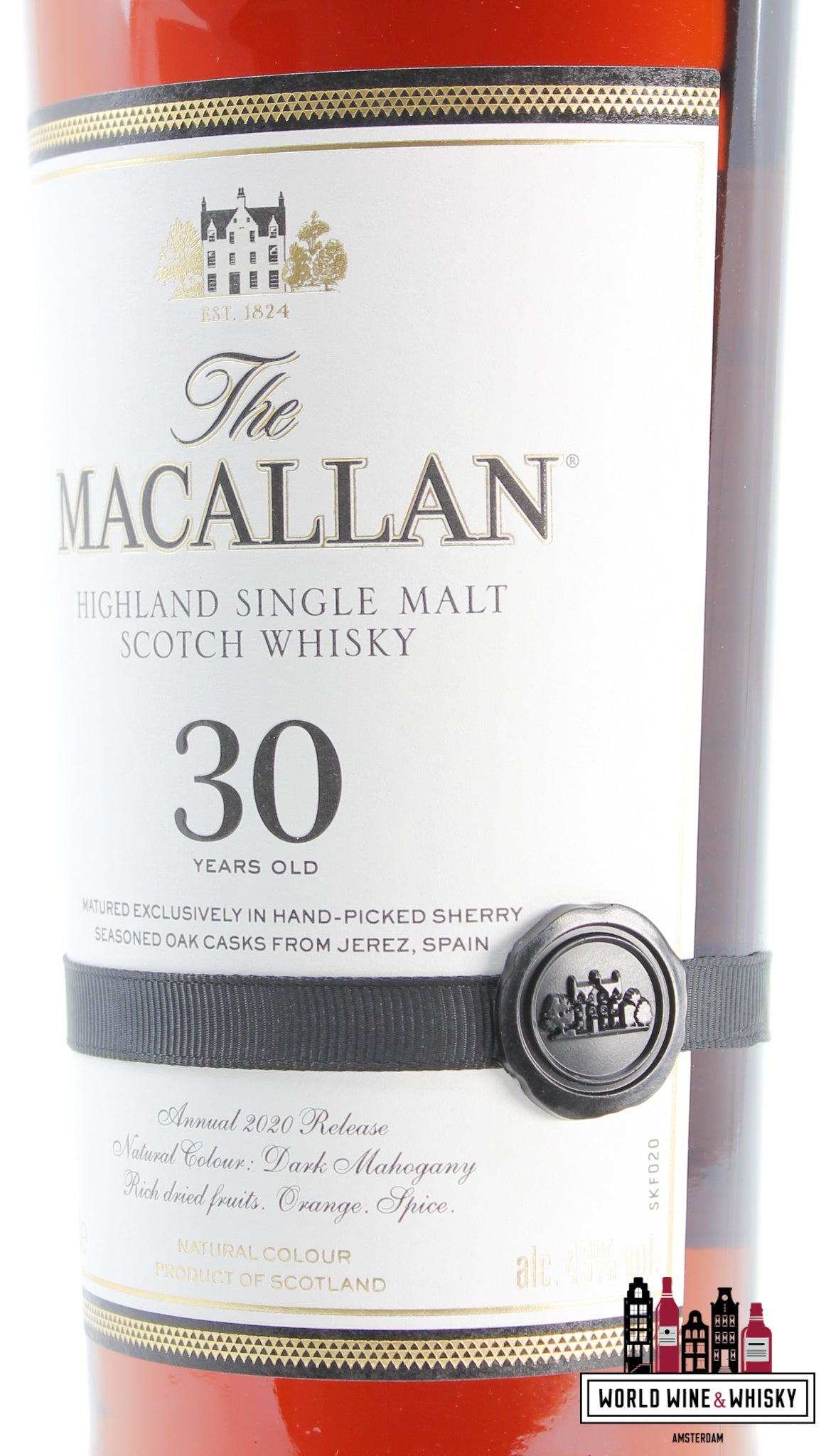 Macallan 30 Years Old - Sherry Casks - Jaarlijkse release 2020 43%