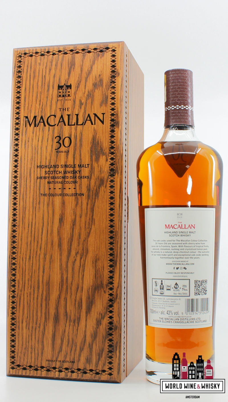 Macallan 30 Years Old 2023 - Kleurencollectie - Macallan Boutique Slechts 43%