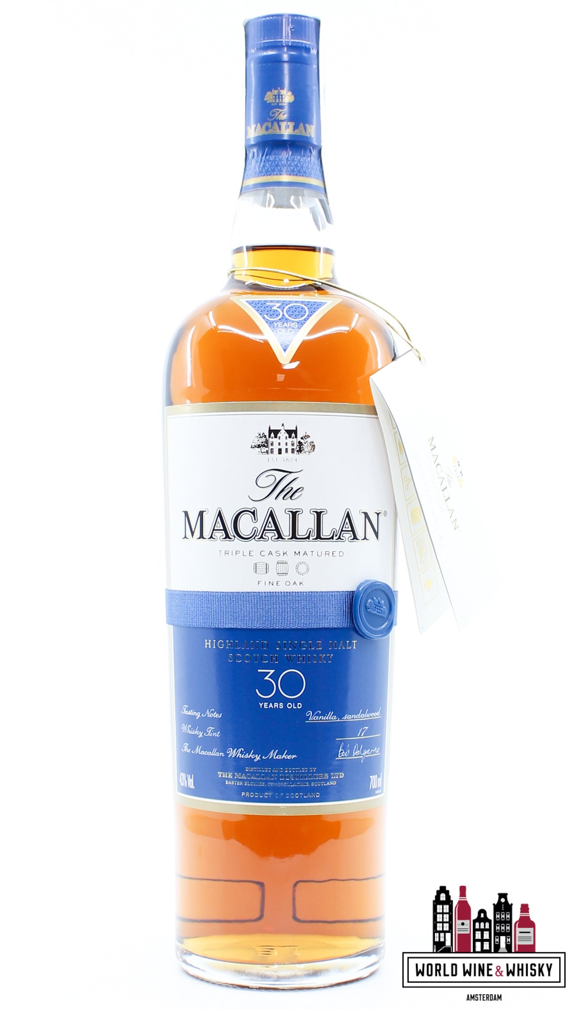 Macallan 30 jaar oud - Fine Oak - Triple Cask gerijpt 43% (1 van 5000)
