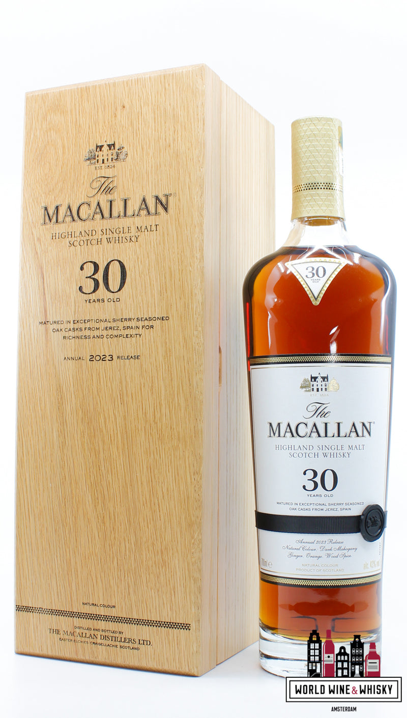 Macallan 30 Years Old - Sherry Casks - Jaarlijkse release 2023 43%