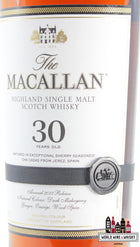 Macallan 30 Years Old - Sherry Casks - Jaarlijkse release 2023 43%