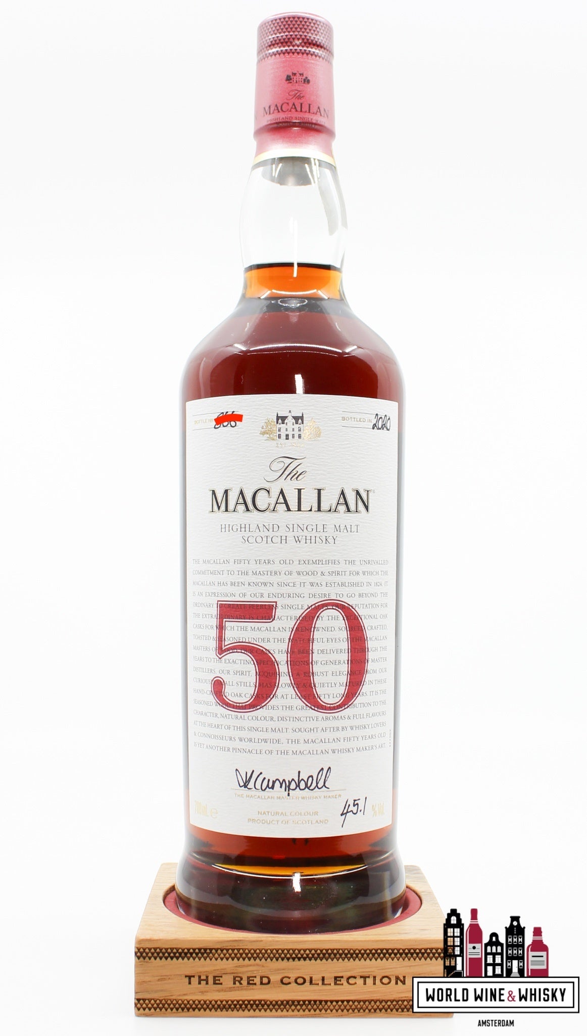 The Macallan 50 Years Old 2020 - De Rode Collectie 45,1%