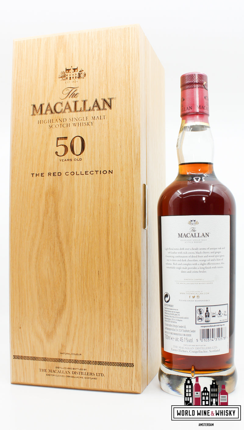 The Macallan 50 Years Old 2020 - De Rode Collectie 45,1%