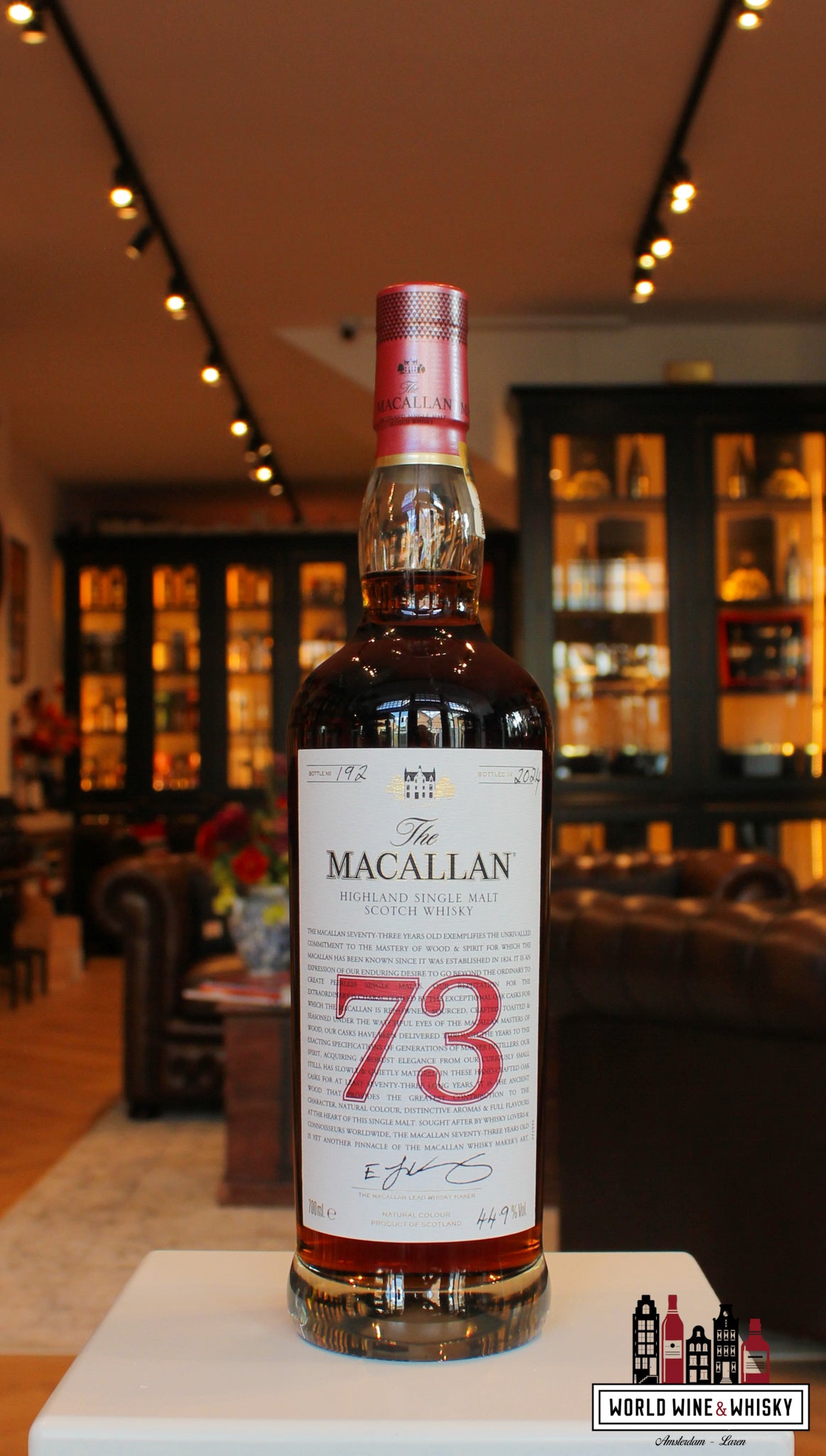 The Macallan 73 Years Old 2024 - De Rode Collectie 44,9%