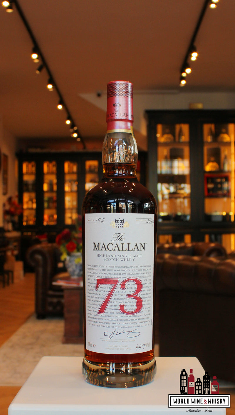 The Macallan 73 Years Old 2024 - De Rode Collectie 44,9%