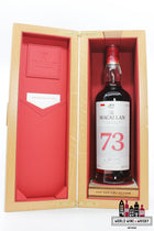 The Macallan 73 Years Old 2024 - De Rode Collectie 44,9%