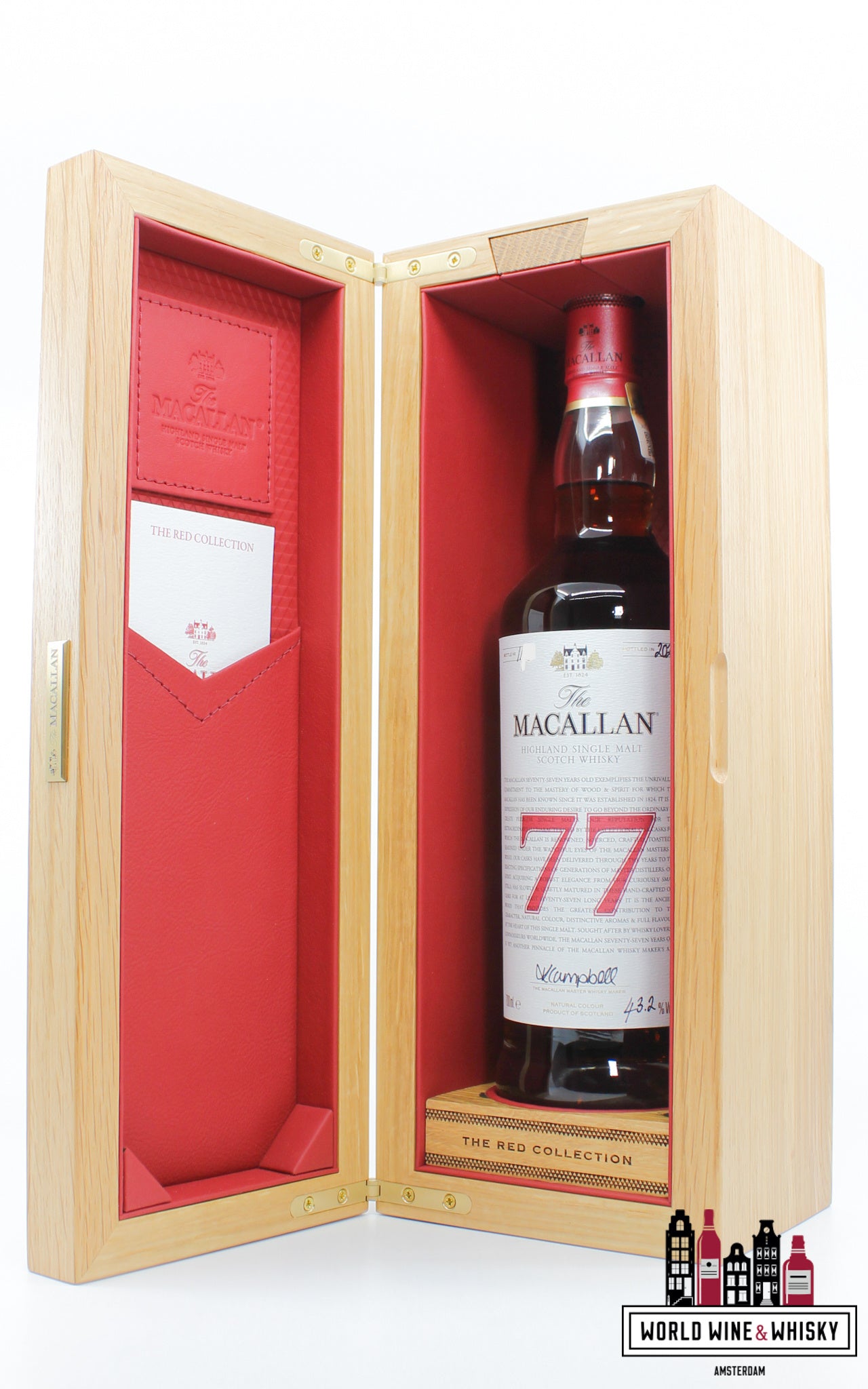 The Macallan 77 Years Old 2022 - De Rode Collectie 43,2%