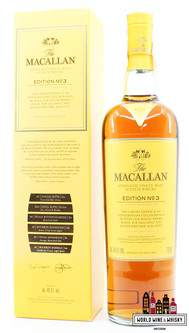 Macallan Editie nr. 3 2017 48,3% 700ml (in kartonnen doos)
