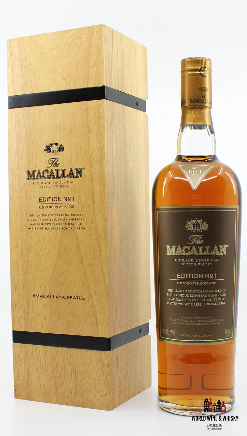 Macallan No 1 Editie 2015 48% (in houten doos)