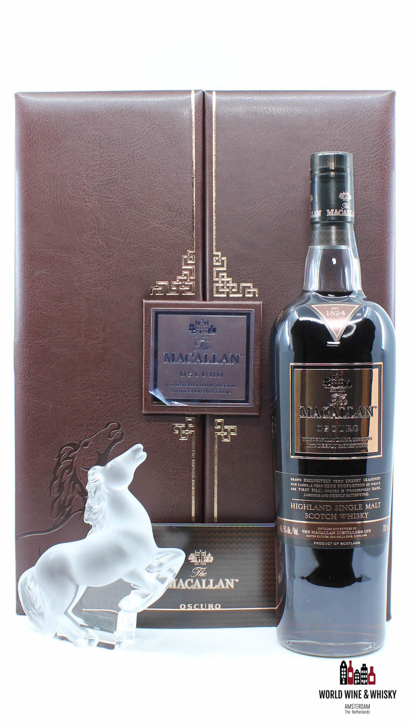 Macallan Oscuro - Lalique Rearing Kazak Horse - Travel Retail Exclusive 46,5% (één van de 300 sets)