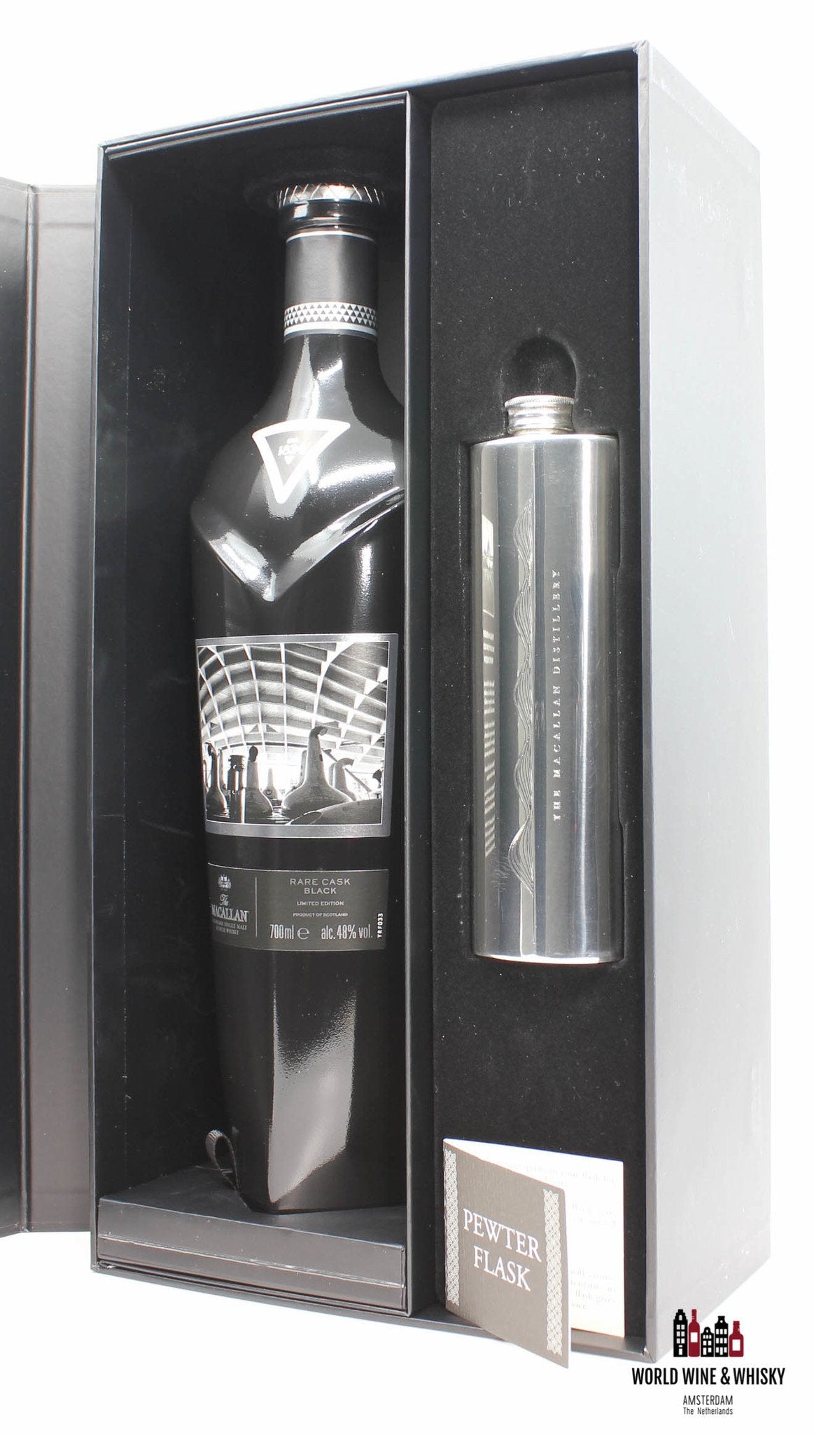 Macallan Rare Cask Black 2018 Limited Edition - 1824 Collectie - volledige set 48% (1 van 7000)