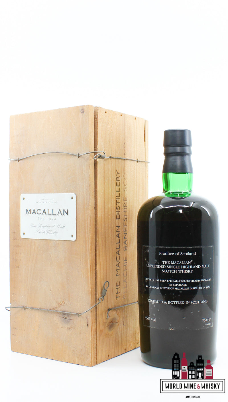 Macallan Replica 'The 1874' 45% 750ml - Gebotteld in 2002 (1 van 11000)