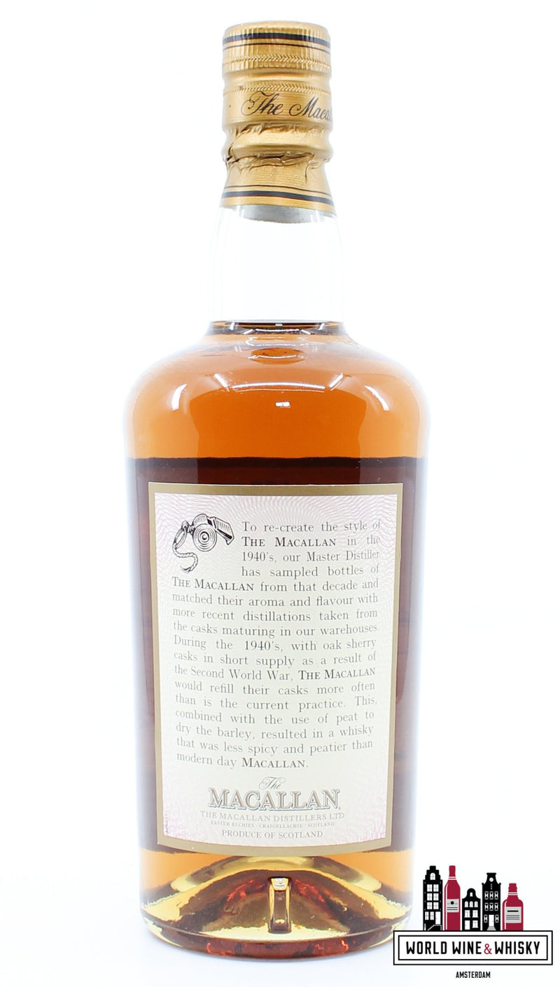 Macallan Travel Series 1940's - Forties (gebotteld in 2001) 40% 500ml