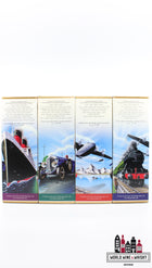 Macallan Travel Series set: jaren 1920 (twintig), jaren 1930 (dertig), jaren 1940 (veertig), jaren 1950 (vijftig) 40% (volledige set)