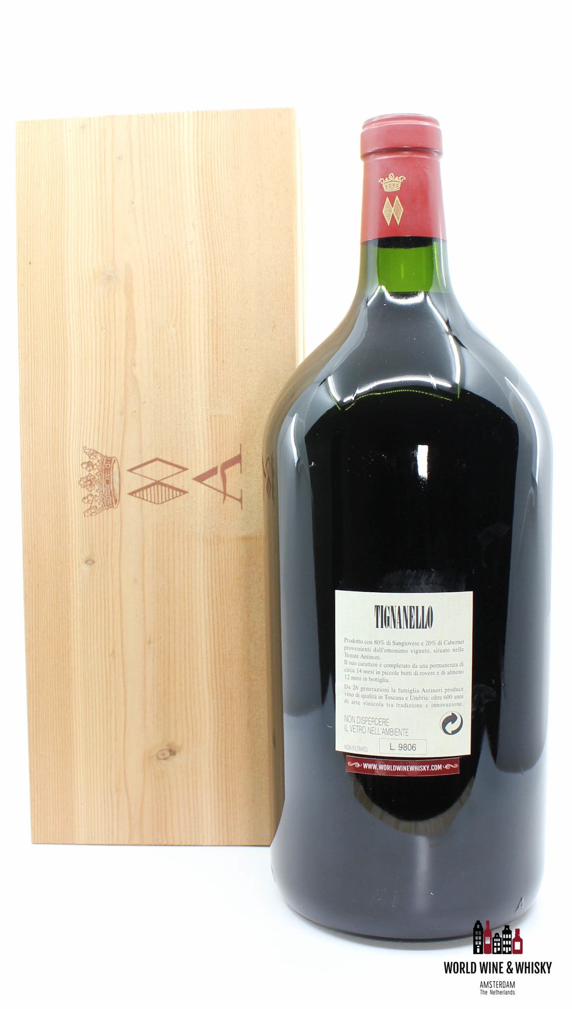 Marchesi Antinori Tignanello 1995 Dubbele Magnum in OWC (3L)