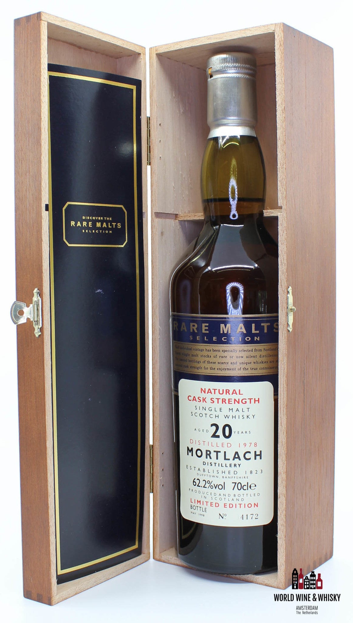 Mortlach 20 Years Old 1978 1998 Rare Malts Selection 62,2% (in houten doos)
