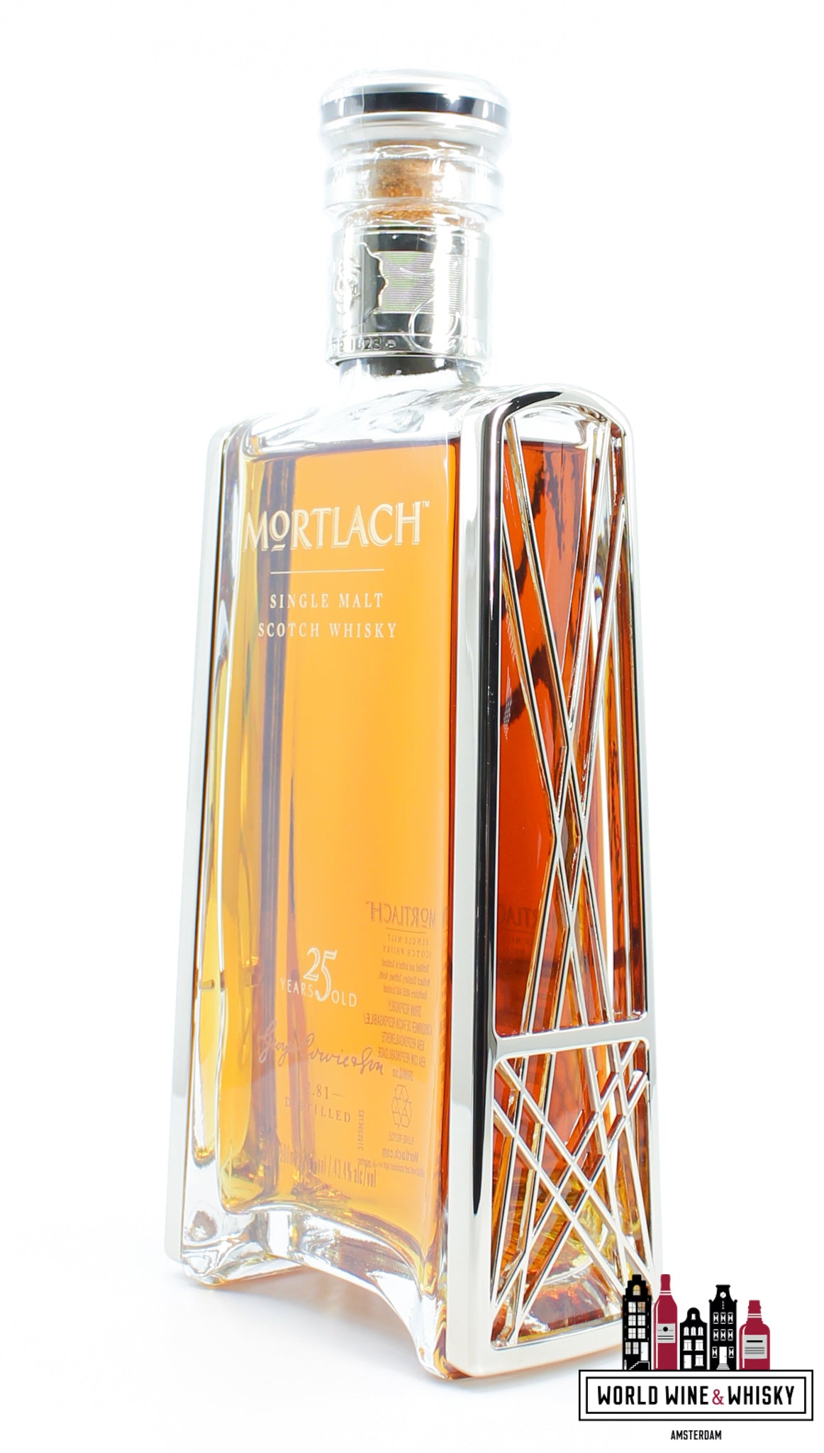 Mortlach 25 Years Old 2014 - Kristallen karaf 43,4% 500ml