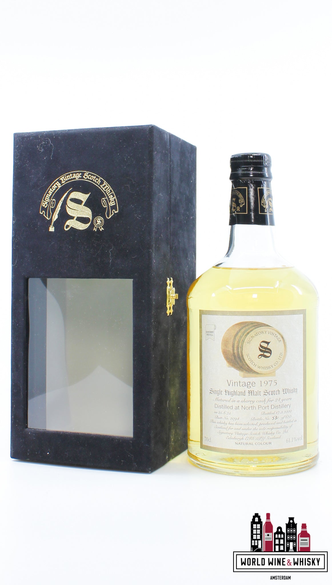 North Port 24 Years Old 1975 2000 - Vintage Collection - Signatory Vintage - Cask 2094 61,1% (1 van 620)