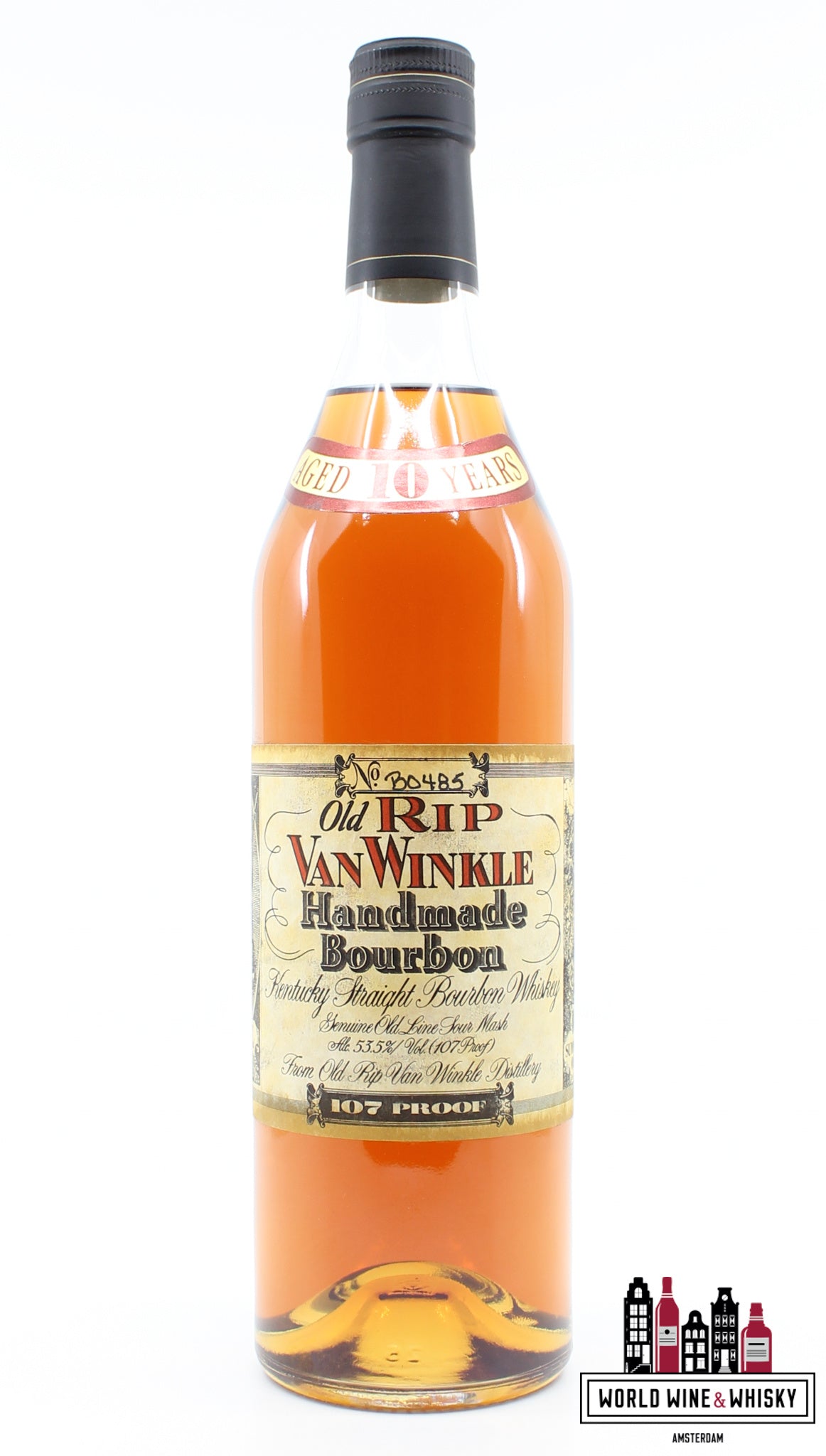 Old Rip Van Winkle 10 jaar oud - Handgemaakte bourbon 107 Proof 53,5%