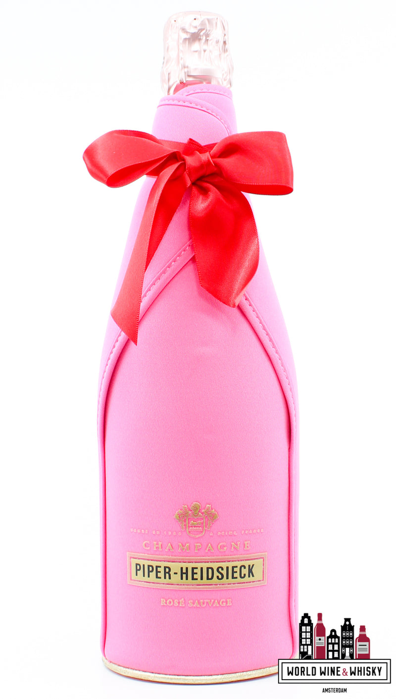 Piper-Heidsieck Champagne Brut Rosé Sauvage - in roze koeltas