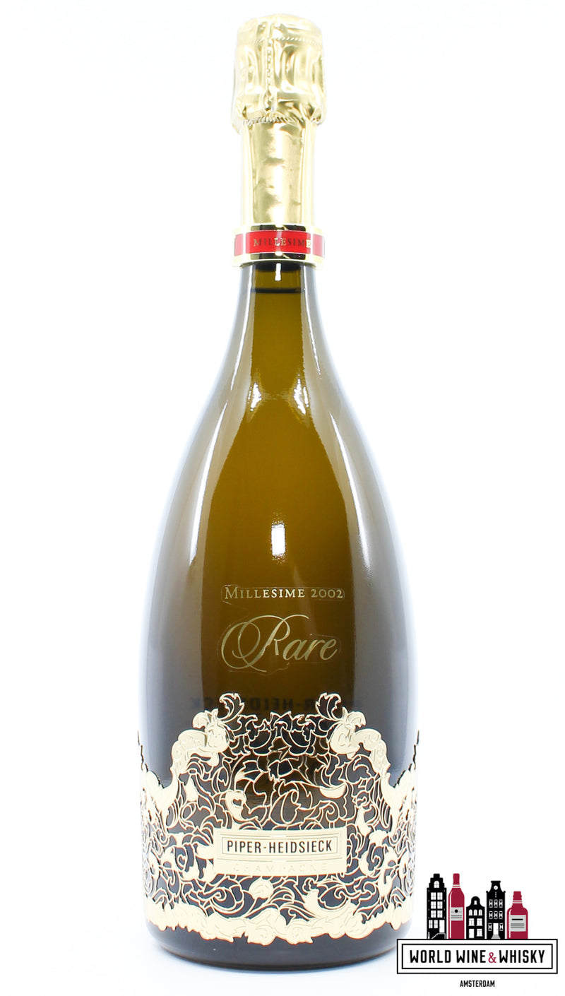 Piper-Heidsieck Millesime 2002 Zeldzaam - Champagne Brut - Gouden editie